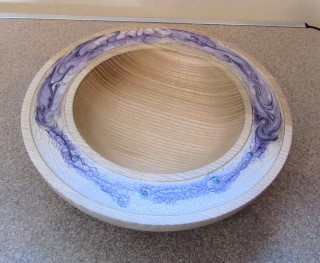 Decorated bowl by Paul Hunt